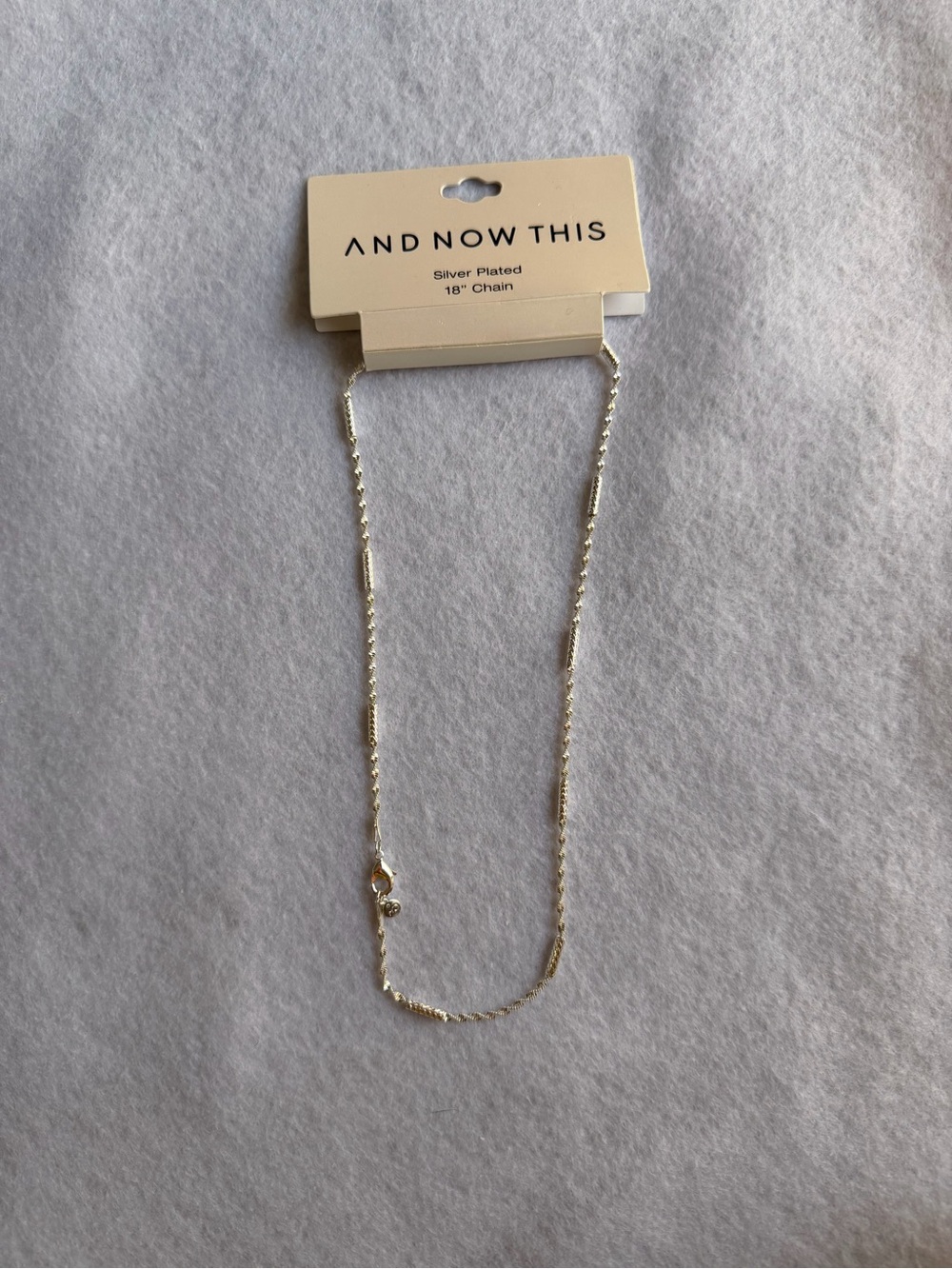 AND NOW THIS Silver Plated Women's Necklace - Silver